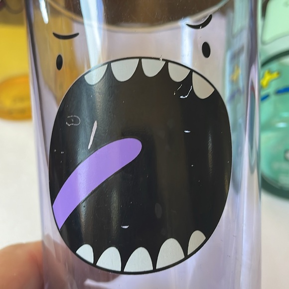 Cartoon Network Adventure time character faces Glassware set of 4 pint glasses - Picture 8 of 9